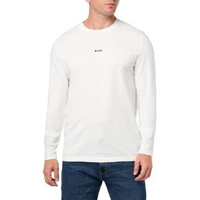 BOSS Men's Small Chest Logo Regular Fit Long Sleeve Cotton Shirt in Kuwait