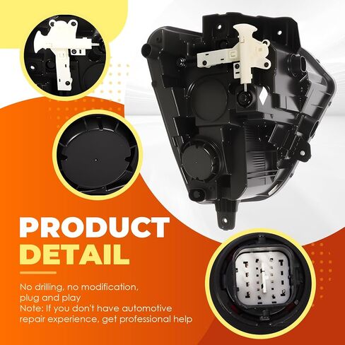 Passenger Side Headlight Assembly Compatible with Kona 2024-2025 headlamp w/Halogen Turn Light 92102-BE020 (Right) in Saudi Arabia