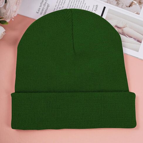 Women Satin Lined Beanie Winter Hat Knit Skull Cap Silk Lined Beanies for Men Women Cold Weather in Kuwait