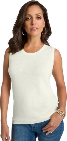 Jessica London Women's Plus Size Sleeveless Cashmere Shell in Saudi Arabia