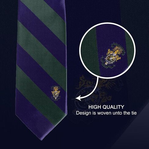 Desert Cactus Lambda Chi Alpha Tie Fraternity 100% Polyester with Logo Officially Licensed (Style A) in Saudi Arabia