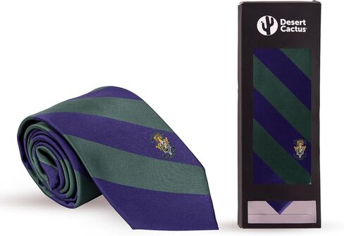 Desert Cactus Lambda Chi Alpha Tie Fraternity 100% Polyester with Logo Officially Licensed (Style A) in Saudi Arabia