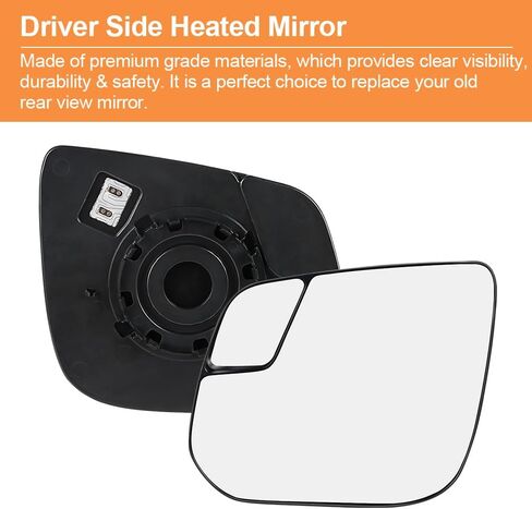 Senzeal Driver Side Heated Mirror with Blind Spot Mirror for Chevrolet Chevy Colorado GMC Canyon 2015-2022 Left Rearview Heated Mirrors Glass Replaces 23191160 (Left Side) in Saudi Arabia