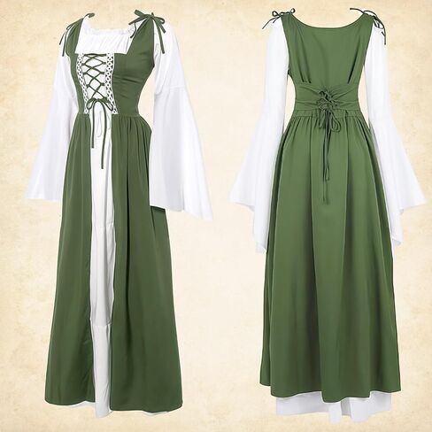 7cs Renaissance Costume Women-4 Minute Quick Ren Faire Costume Fairy Costume Medieval Victorian Dress in Saudi Arabia