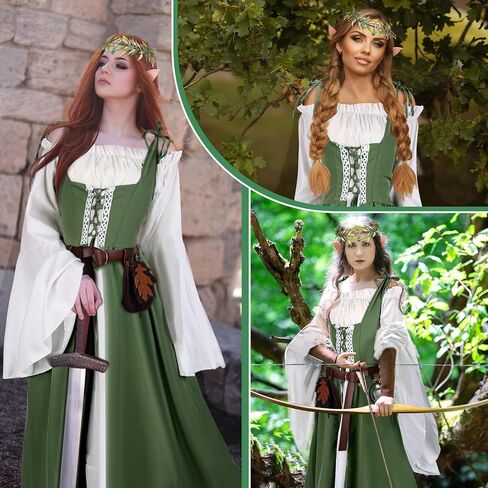 7cs Renaissance Costume Women-4 Minute Quick Ren Faire Costume Fairy Costume Medieval Victorian Dress in Saudi Arabia