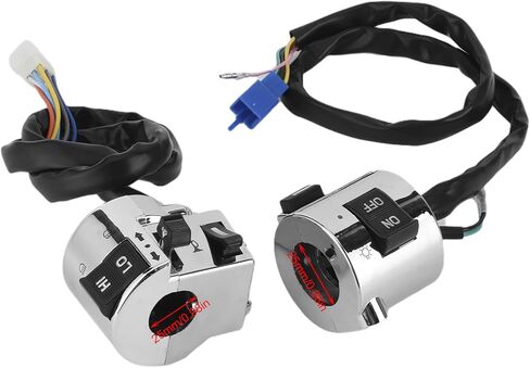 Handlebar Controls,1 Pair Motorcycle Handlebar Switch Control Button for Turn Headlight Horn 25mm Universal Turn Horn Switch Motorcycle Handlebar Switch Turn Motorcycle in Saudi Arabia