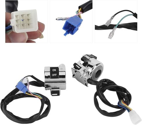 Handlebar Controls,1 Pair Motorcycle Handlebar Switch Control Button for Turn Headlight Horn 25mm Universal Turn Horn Switch Motorcycle Handlebar Switch Turn Motorcycle in Saudi Arabia