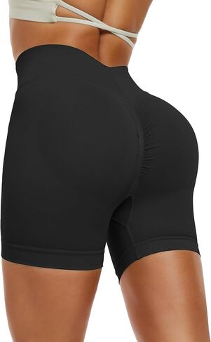Women Yoga Short Leggings Workout Sports Shorts Running Fitness Gym Leggings Hip Lifting Pants in Saudi Arabia