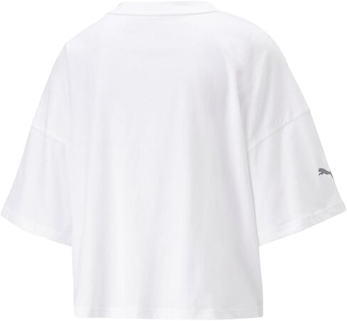 PUMA Women's Standard BMW MMS Statement Cropped Tee Crppd, White in Saudi Arabia