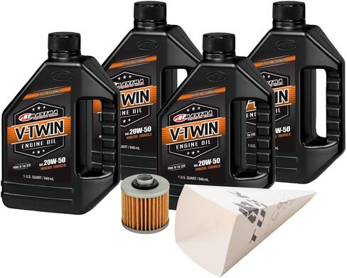 Tusk Oil Change Kit with V-Twin Mineral Oil 20W-50 Compatible with V-Star XVS 1100 1999-2009 in Saudi Arabia