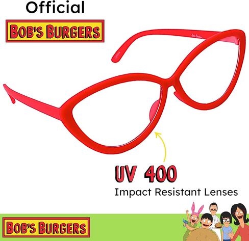 Sun-Staches Bobs Burgers Official Linda Belcher Sunglasses | Costume Accessory | UV 400 | One Size Fits Most in Saudi Arabia