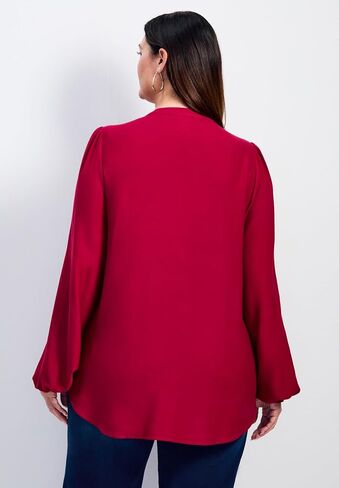 Avenue Women's Plus Size Olivia Pintuck Shirt in Saudi Arabia