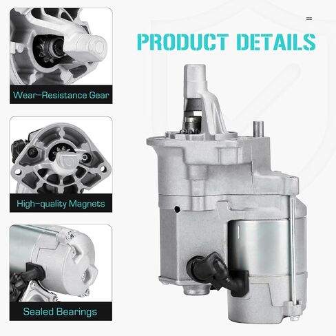 Starter Fit for Chrysler Grand Voyager 3.8L 99 3.3L 00 Voyager 00-03, for Town & Country Van 3.3L 3.8L 99-04, for Dodge Caravan 3.3L 99-03 Grand Caravan 99-04, for Plymouth Voyager Grand Voyager 99-00 in Saudi Arabia