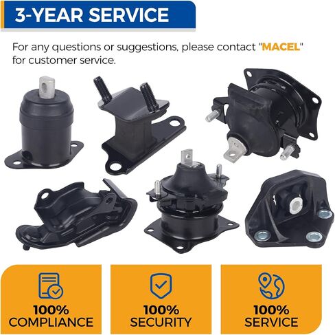PAROD 6 قطعة حامل المحرك 3.0L V6 الغاز صالح لهوندا أكورد 2003-2007 ، استبدال # A4527HY A4526HY A4525 A4544 A4517 A4524 in Saudi Arabia
