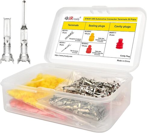 JRready ST6380-030 WeatherPack Connector Pin and Sockets 30 Pairs, Automotive Electrical Connectors Male&Female Pin 18-14AWG,Teminal 12124582/12124580 in Saudi Arabia