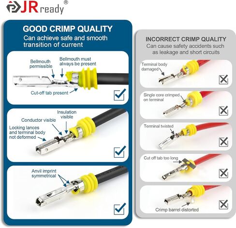 JRready ST6380-030 WeatherPack Connector Pin and Sockets 30 Pairs, Automotive Electrical Connectors Male&Female Pin 18-14AWG,Teminal 12124582/12124580 in Saudi Arabia