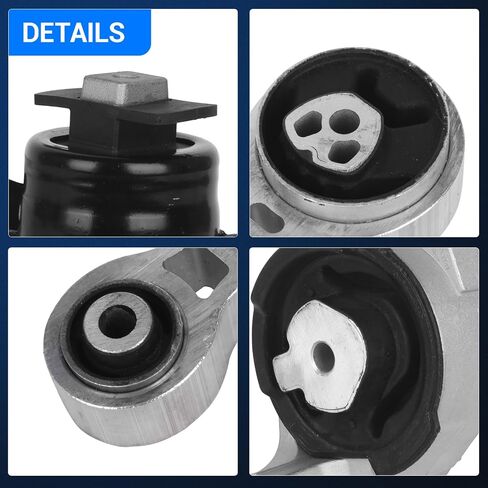 محرك محرك Autoround ومجموعة تركيب Trans Mount [2.5L L4] مناسب لـ Ford Fusion 2010-2012، Mercury Milan 2010-2011، ناقل حركة أوتوماتيكي، استبدال # A4431 A5556 A5740، مجموعة من 3 in Saudi Arabia