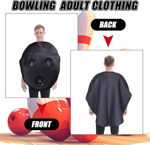 Newcotte 2 Pcs Funny Halloween Bowling Pin Adult Costumes Set Couples Hilarious Cosplay Outfits for Halloween Rave Parties Stage Performances Shows Masquerade Balls Role Playing Parties in Saudi Arabia