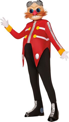 Spirit Halloween Sonic the Hedgehog Adult Dr. Eggman Costume | Officially licensed | Gaming Costumes | Dr. Eggman Outfit in Saudi Arabia