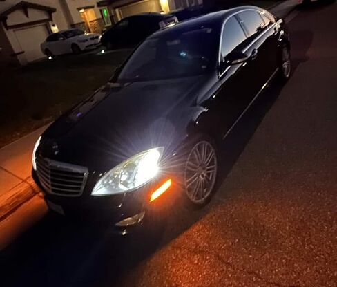 iJDMTOY عدسة شفافة/بيضاء، مجموعة مصابيح LED كاملة بشريط أمامي متوافق مع 2007-2009 Mercedes W221 Pre-LC S320 S350 S400 S500 S550 S600 (ليست لـ AMG)، استبدل العدسات الكهرمانية OEM in Kuwait