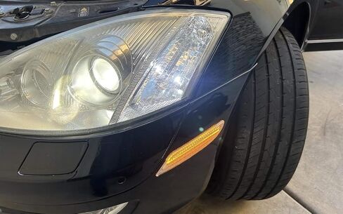iJDMTOY عدسة شفافة/بيضاء، مجموعة مصابيح LED كاملة بشريط أمامي متوافق مع 2007-2009 Mercedes W221 Pre-LC S320 S350 S400 S500 S550 S600 (ليست لـ AMG)، استبدل العدسات الكهرمانية OEM in Kuwait