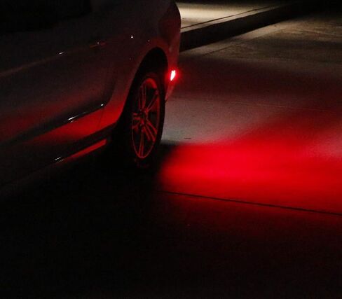 iJDMTOY Smoked Lens Red Full LED Rear Side Marker Light Kit Compatible With 2008-2013 Cadillac CTS Sedan, Powered by 40-SMD LED, Replace OEM Back Sidemarker Lamps in Saudi Arabia