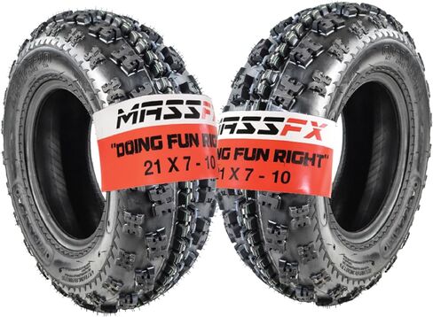 Front Tire Set (2x) 4ply 21X7-10 Sport ATV Tires 21 7 10 21x7x10 Pair in Saudi Arabia