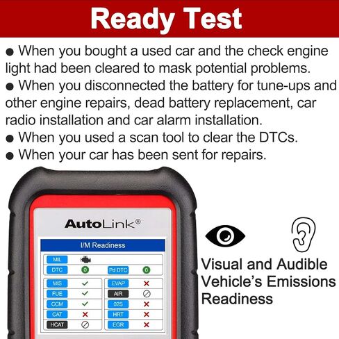 ماسح ضوئي Autel AutoLink AL529HD عالي التحمل OBD2، قارئ الرمز، استرداد رمز VIN، اختبار شاشة OBDII، مراجعة قراءة البيانات ومسحها وعرض البيانات الحية وتجميد إطار البيانات لايت من MS909 MS919 MS Ultra in Saudi Arabia