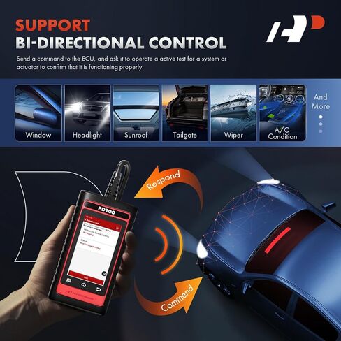 A-Premium 2025 PD100H for Honda/Toyota Full System OBD2 Scanner Diagnostic Tool, Bi-Directional Code Read Scan Tool, Full Reset (EPB/ABS/Oil/SAS/Light/...), Battery Register, with 4 in 1 Live Data in Saudi Arabia