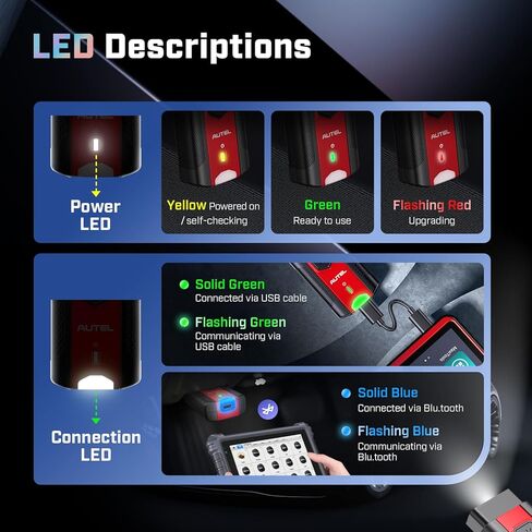 Autel MaxiVCI V200 VCI200 دُنجل لاسلكي: 2025 VCI 200 obd2 موصل 2.0 من VCI100 V100 محول واجهة اتصالات السيارة لـ MaxiSys MS906 Pro MS906 Pro-TS S906 MAX KM100 BT608 BT609 ITS600 إلخ. in Saudi Arabia