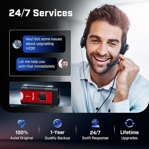 Autel MaxiVCI V200 VCI200 دُنجل لاسلكي: 2025 VCI 200 obd2 موصل 2.0 من VCI100 V100 محول واجهة اتصالات السيارة لـ MaxiSys MS906 Pro MS906 Pro-TS S906 MAX KM100 BT608 BT609 ITS600 إلخ. in Saudi Arabia