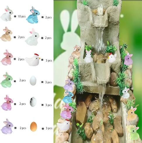 36Pcs Halloween Mini Resin Figures Miniature Animal Figurines Tiny Animals Set for Home Decor and Garden Decoration & Collectibles in Kuwait