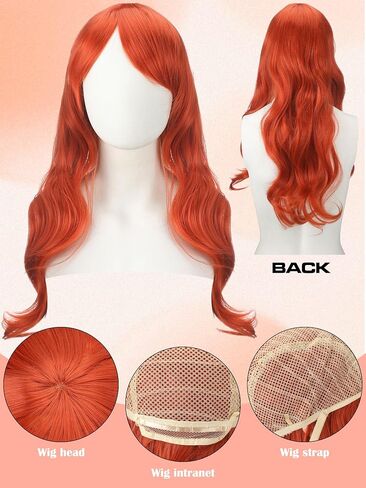 6 Pcs Halloween Dog Couple Costume Accessories Set with Red Long Wig Dog Headband Hat Sleeves Gloves Belt for Halloween Cosplay Costume Party in Saudi Arabia