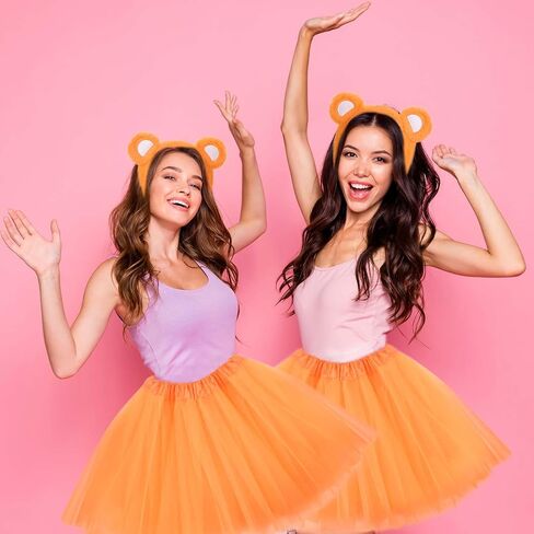 Bear Costume Bear Ear Headband Tail and Tutu Skirt Set Animal Hairband for Birthday Party Halloween Cosplay in Saudi Arabia