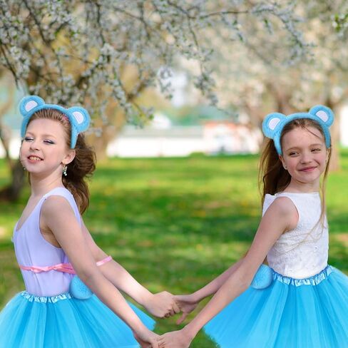 مجموعة زي الدب على شكل عصابة رأس على شكل ذيل وتنورة توتو على شكل حيوان لحفلات أعياد الميلاد وحفلات الهالوين التنكرية in Kuwait