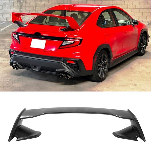 FREEMOTOR802 Rear Trunk Spoiler Wing Compatible with 2022-2025 Subaru WRX, Unpainted Black ABS Plastic 2015 STI Style Deck Lid Spoiler Rear Trunk Boot Tail Lip Wing Styling Trim in Kuwait