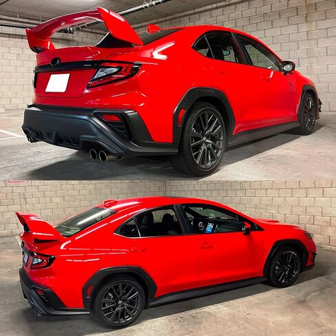 FREEMOTOR802 Rear Trunk Spoiler Wing Compatible with 2022-2025 Subaru WRX, Unpainted Black ABS Plastic 2015 STI Style Deck Lid Spoiler Rear Trunk Boot Tail Lip Wing Styling Trim in Kuwait