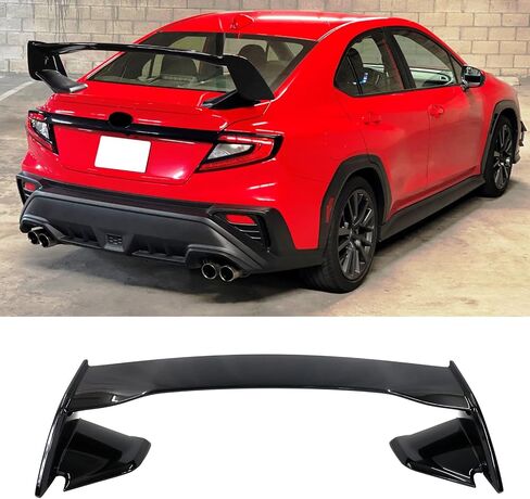 FREEMOTOR802 Rear Trunk Spoiler Wing Compatible with 2022-2025 Subaru WRX, Unpainted Black ABS Plastic 2015 STI Style Deck Lid Spoiler Rear Trunk Boot Tail Lip Wing Styling Trim in Kuwait