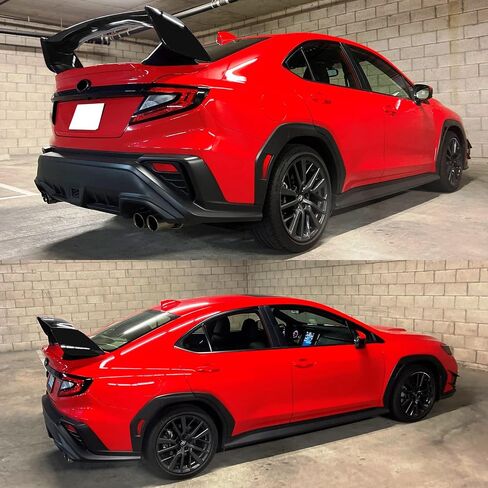 FREEMOTOR802 Rear Trunk Spoiler Wing Compatible with 2022-2025 Subaru WRX, Unpainted Black ABS Plastic 2015 STI Style Deck Lid Spoiler Rear Trunk Boot Tail Lip Wing Styling Trim in Kuwait