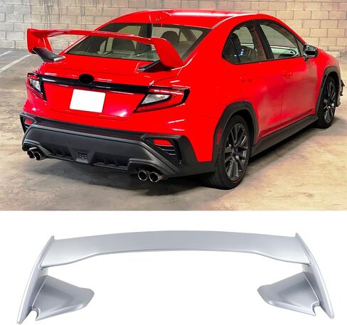 FREEMOTOR802 جناح سبويلر خلفي متوافق مع 2022-2025 سوبارو WRX، بلاستيك ABS أسود غير مطلي 2015 STI Style Deck Lid Spoiler Rear Trunk Boot Tail Lip Wing Design Trim in Kuwait