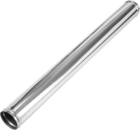 Motoforti 4.25 بوصة OD أنبوب مستقيم مغزل أنبوب 30 بوصة طول T304 الفولاذ المقاوم للصدأ أنابيب السيارة الأنابيب مع حبة لفة فضية اللون in Kuwait