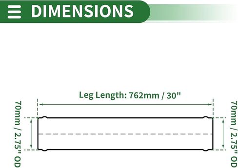 Motoforti 4.25 بوصة OD أنبوب مستقيم مغزل أنبوب 30 بوصة طول T304 الفولاذ المقاوم للصدأ أنابيب السيارة الأنابيب مع حبة لفة فضية اللون in Kuwait