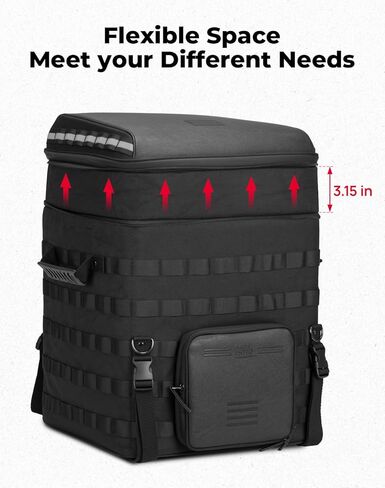 KEMIMOTO Motorcycle Travel Luggage Tail Bag 60L Backrest Sissy Bar Helmet Bag with Straps for Touring Model Road King Road Glide Street Glide Softail Dyna in Saudi Arabia