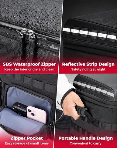 KEMIMOTO Motorcycle Travel Luggage Tail Bag 60L Backrest Sissy Bar Helmet Bag with Straps for Touring Model Road King Road Glide Street Glide Softail Dyna in Saudi Arabia