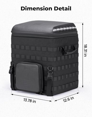 KEMIMOTO Motorcycle Travel Luggage Tail Bag 60L Backrest Sissy Bar Helmet Bag with Straps for Touring Model Road King Road Glide Street Glide Softail Dyna in Saudi Arabia