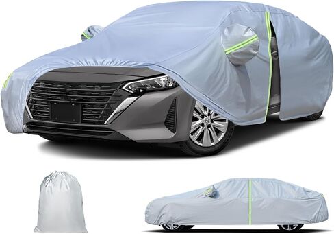 Car Cover Custom Fit for Nissan Sentra 2007-2025, All Weather Waterproof Cover for Automobiles, UV Protection, Snowproof, Scratch Resistant, Rain Protection in Saudi Arabia