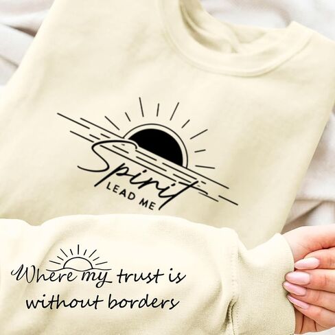 Women Christian Sweatshirt Jesus Religious Faith Long Sleeve Shirt Bible Verse Inspirational Hoodie Pullover Tops in Saudi Arabia