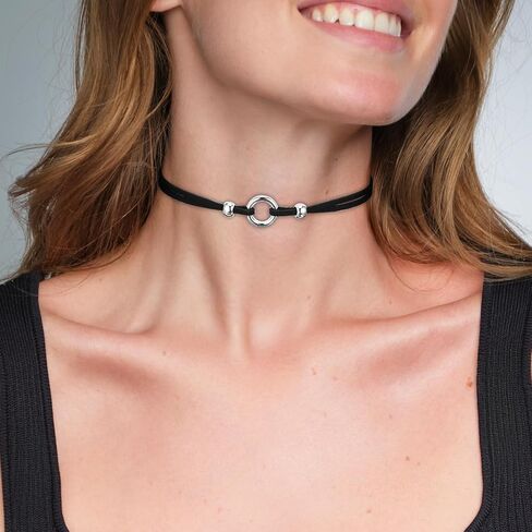 6 PCS Black Choker Necklace for Women Classic 90s Choker Necklace Layered Adjustable Gothic Chokers Black Velvet Chokers Set for Women Party Cosplay Christmas Birthday Jewelry Gifts (6 Style) in Saudi Arabia