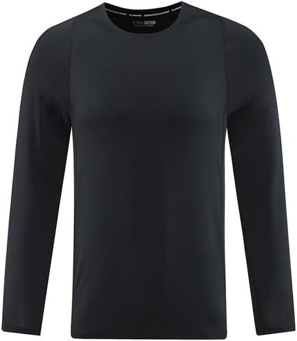 Men's Compression Long Sleeve Base Layer Shirt Quick Dry Moisture Wicking Athletic Fit Performance Top for Gym Fitness in Saudi Arabia
