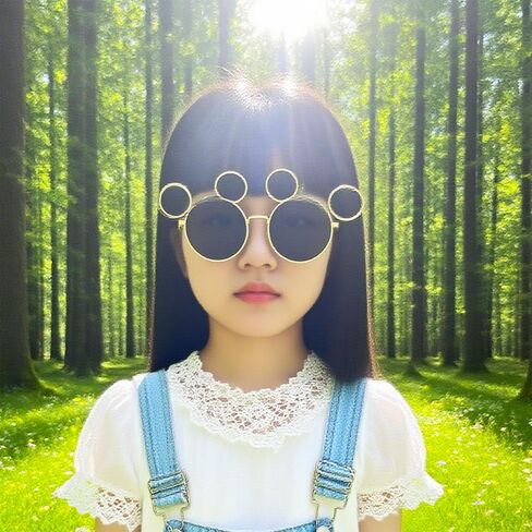 Mouse Ear Sunglasses Adults with Case for DCL Cruise Amusement Theme Park Glasses Lightweight Mouse Ear UV Protection Glasses in Saudi Arabia